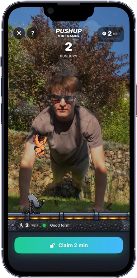 Mr PushUp: every pushup is a jump